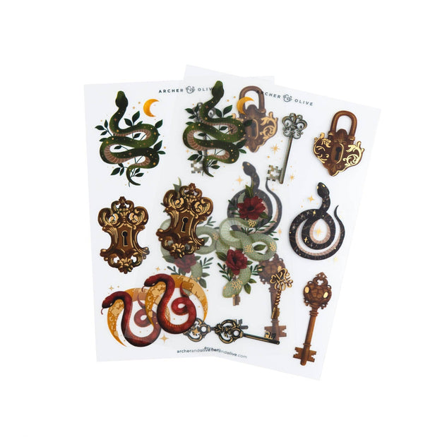 Archer & Olive - Coiled Key Sticker Set