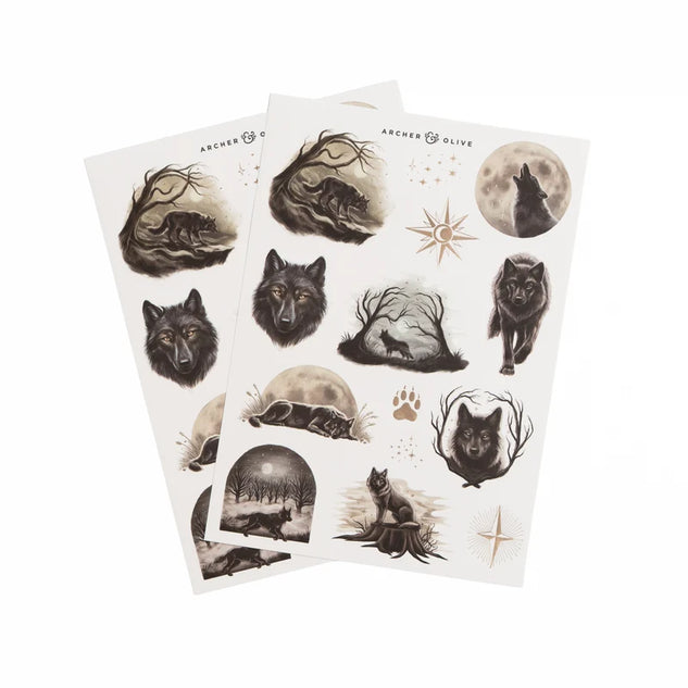 Archer & Olive- Wolf in the Night | Sticker Set